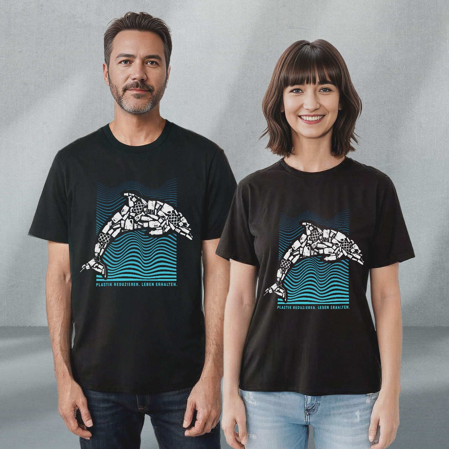 Plastik-Delfin - Organic Shirt
