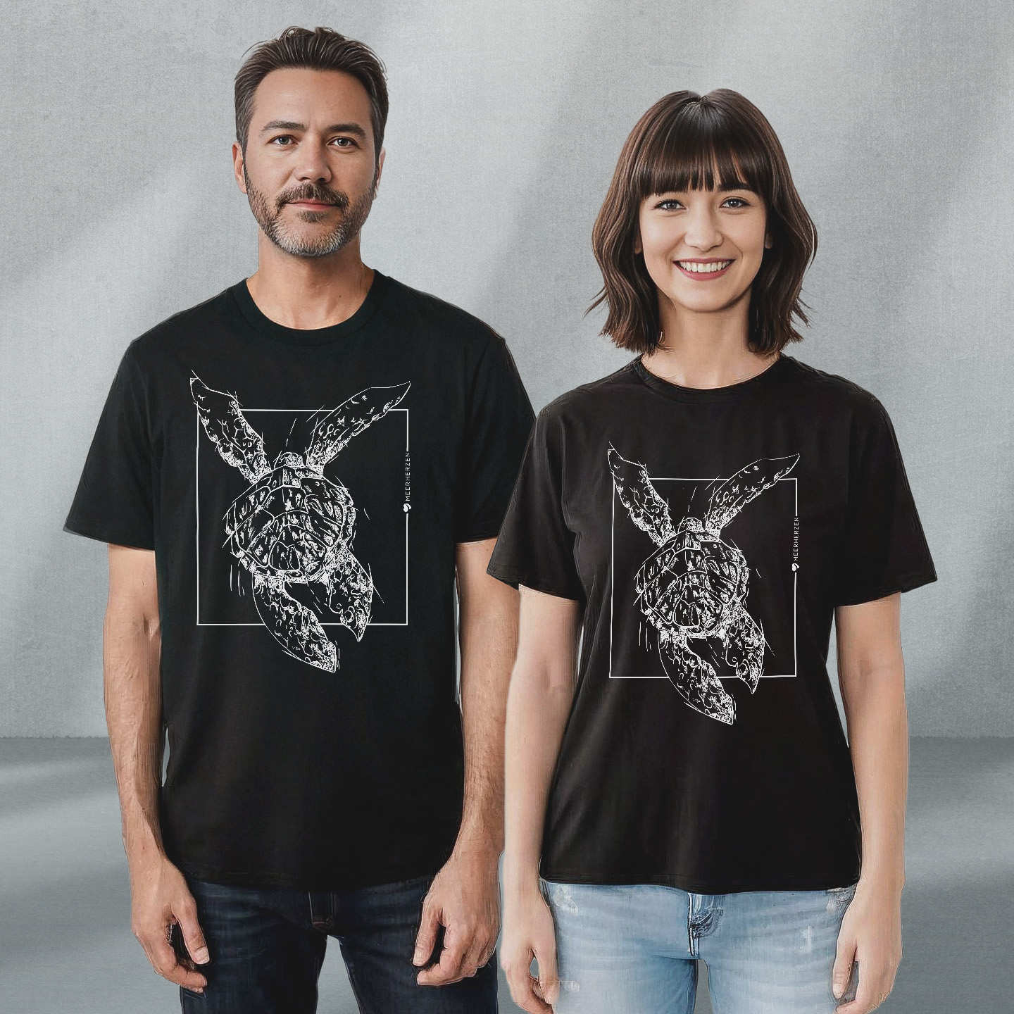 Zeichnung Schildkröte III - Organic Shirt