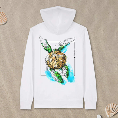 Aquarell Schildkröte I - Organic Zipper